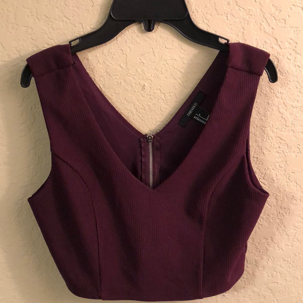 Forever 21 Violet Crop Top